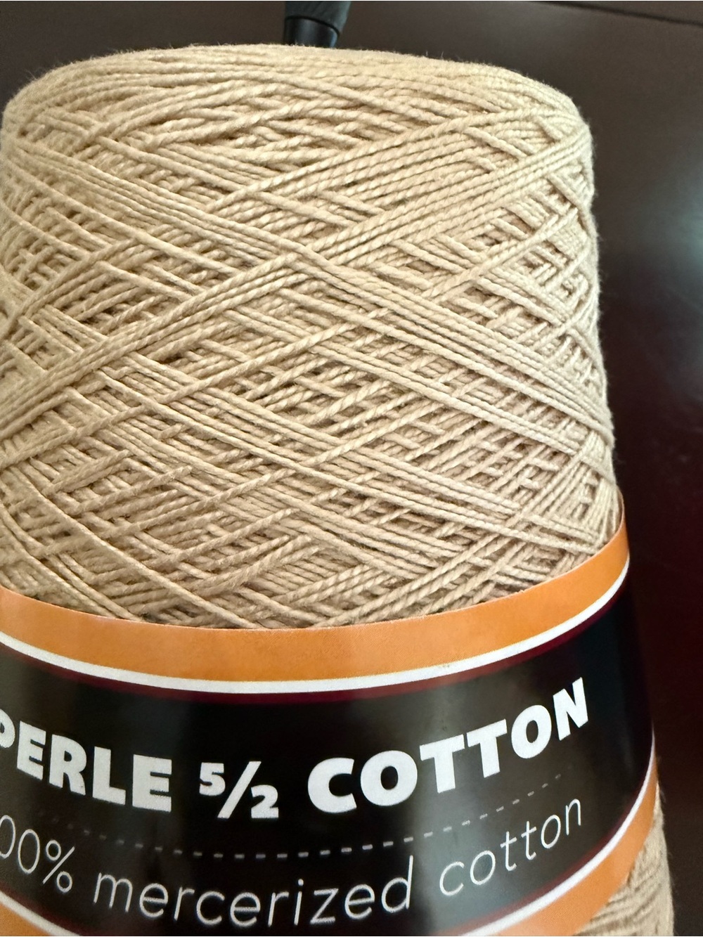 Silk City Perle 5/2 Cotton Thread - Soft Tan Color - Harvest - Picture 4 of 7